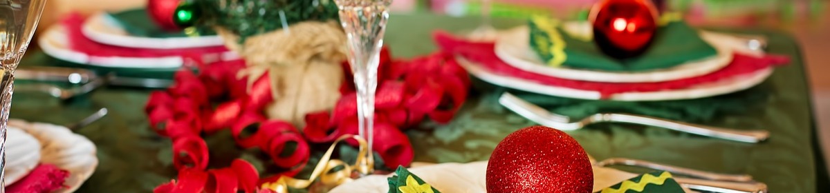 Banner immagine cena di natale